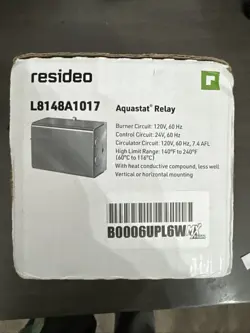 RESIDEO (HONEYWELL) AQUASTAT HI-LIMIT IMMERSION RELAY 120V - USA