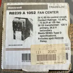 NEW HONEYWELL R8239A1052 FAN CENTER  OPENED BOX