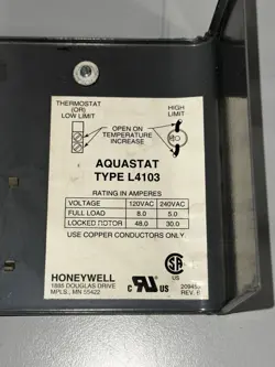 HEATER AQUASTAT CONTROL