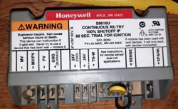 USED - HONEYWELL S8610U S8610U3003 PILOT IGNITION MODULE