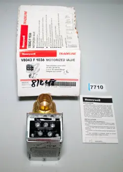 HONEYWELL V8043F1036 MOTORIZED 2 POSITION ZONE VALVE 24V 3/4