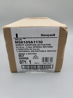 HONEYWELL MS8105A1130 DIRECT COUPLED ACTUATOR TWO POSITION SPRING RETURN DAMPER