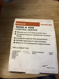 HONEYWELL HOME R8285 A 1048 CENTER, FAN CONTROL
