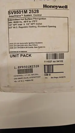 HONEYWELL SV9501M 2528