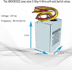 FOR HONEYWELL MOTORIZED VALVE V8043E1012, 40004850-001 40003916-026 ZONE VALVE A