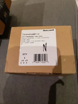 NEW HONEYWELL VU444A1007/U FAN COIL VALVE ACTUATOR, 3-WAY DIVERTING 120V
