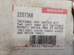 NOS HONEYWELL 220736A INTERNAL AUX SWITCH KIT