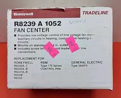 HONEYWELL R8239A1052 FAN CENTER CONTROL TRANSFORMER.
