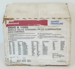 NEW - HONEYWELL V800A 1088 SINGLE VALVE STANDING PILOT COMBINATION GAS CONTROL