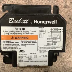 BECKETT BY HONEYWELL INTERRUPTED IGNITION OIL PRIMARY CONTROL R 7184B 1032 5  