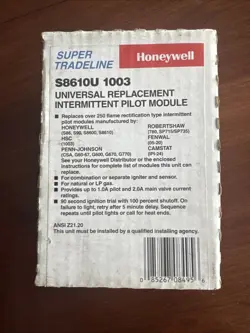 UNUSED HONEYWELL SUPER TRADELINE UNIVERSAL REPLACEMENT PILOT MODULE S8610U 1003
