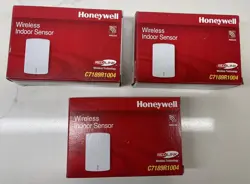 3 PACK OF HONEYWELL WIRELESS INDOOR SENSOR REDLINK RED LINK - WHITE C7189R1004