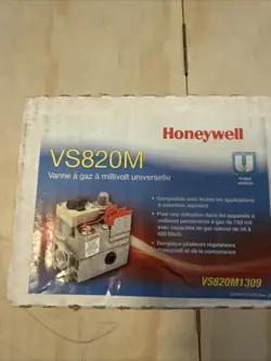 HONEYWELL VS820M1309 STANDING PILOT NATURAL GAS VALVE 750 MV 3/4
