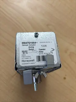 HONEYWELL DAMPER ACTUATOR ZONING SWITCH M847D1004