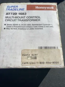 HONEYWELL SUPER TRADELINE AT72D-1683 MULTI-MOUNT CONTROL CIRCUIT TRANSFORMER -