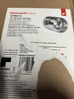 BYPASS DAMPER NEW