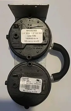 OEM HONEYWELL BA20265 DUAL FURNACE PRESSURE SWITCH HVAC USA SELLER FREE SHIPPING