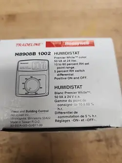 HONEYWELL WHOLE HOUSE HUMIDISTAT H8908B