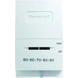  HONEYWELL MERCURY FREE HEATONLY THERMOSTAT FOR SINGLESTAGE LOWVOLTAGE;