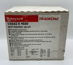 HONEYWELL, V8043 E 1020, 24V, MOTORIZED ZONE VALVE, 1