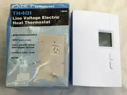 CADET TH401 LINE VOLTAGE ELECTRIC HEAT THERMOSTAT ELECTRONIC NON-PROGRAMMABLE