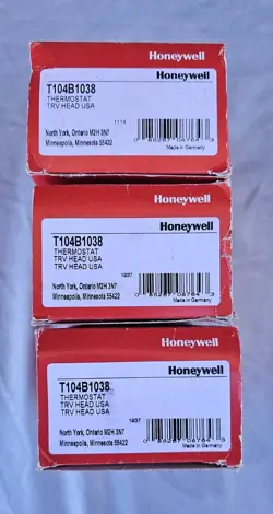 HONEYWELL T104B1038 THERMOSTATIC RADIATOR ACTUATOR REMOTE SENSOR NEW