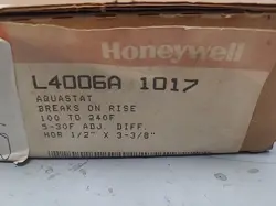 HONEYWELL L4006A 1017 AQUASTAT BREAKS ON RISE 100 TO 240F 