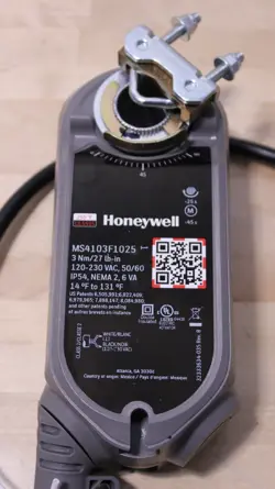 HONEYWELL MS4103F1025 ELECTRIC DAMPER ACTUATOR