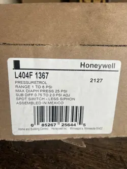 NOS HONEYWELL L404F1367 PRESSURETROL CONTROLLER 120/240VAC 1-8 PSI