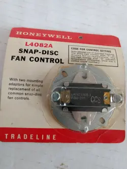 HONEYWELL TRADELINE L4082A 1105 SNAP-DISC FAN CONTROL SNAP DISC 