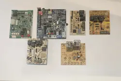 6 PIECE HVAC CIRCUIT BOARD LOT - ALL UNTESTED, BUT MIGHT WORK - READ DESCRIPTION