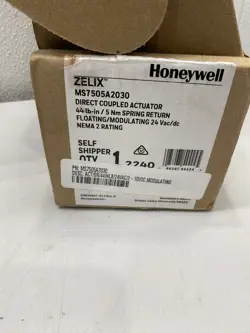 HONEYWELL DIRECT COUPLED ACTUATOR VALVE DAMPER W/ SPRING RETURN - MS7505A-2030