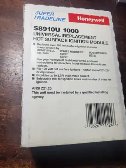 HONEYWELL S8910U1000 UNIVERSAL HOT SURFACE IGNITION MODULE S8910U