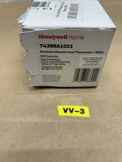 HONEYWELL T4398A1021 PRECISION ELECTRIC HEATING THERMOSTAT WHITE NEW SEALED