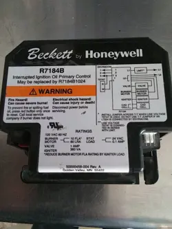 BECKETT HONEYWELL R7184B R7184B1024 INTERRUPTED ELECTRONIC OIL PRIMARY 