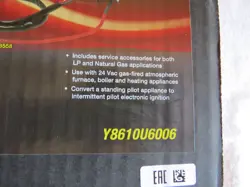NEW HONEYWELL Y8610U6006 UNIVERSAL INTERMITTENT PILOT IGNITION CONVERSION KIT