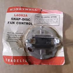 HONEYWELL TRADELINE L4082A 1071 SNAP-DISC FAN CONTROL SNAP DISC NOS VINTAGE