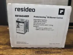 RESIDEO R8184G4009 PROTECTORELAY OIL BURNER CONTROL (OPEN BOX)
