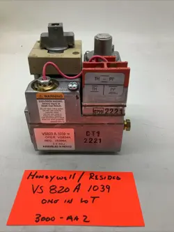 HONEYWELL RESIDEO GAS VALVE/VS820A1039/ ONE IN LOT/ 3000-AA-2