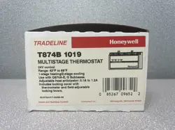 HONEYWELL TRADELINE - T874B1019 - MULTISTAGE THERMOSTAT 24V