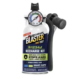 REFRIGERANT HFO-1234YF, AUTOMOTIVE A/C, 8 OZ. RECHARGE KIT R1234YF, YF