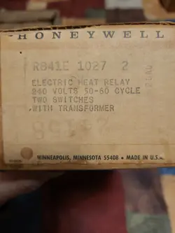 HONEYWELL R841E1027 ELECTRIC HEAT RELAY