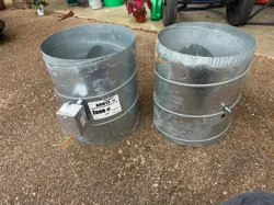 PAIR HONEYWELL ARD12/U ROUND AUTOMATIC DAMPER - 12
