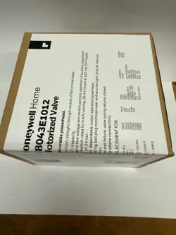 V8043E1012 MOTORIZED ZONE VALVE 34 SWEAT ZONE VALVES HONEYWELL