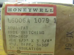 NEW HONEYWELL AQUASTAT L4006A 1079 SPDT SWITCHING,...G-66B