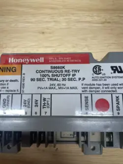 HONEYWELL S8660K IGNITION CONTROL LENNOX 80N9201