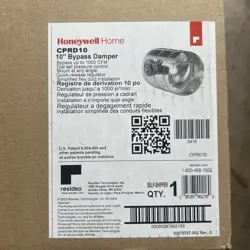 HONEYWELL CPRD10 TRUEZONE BYPASS DAMPER 10