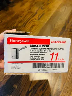 BRAND NEW HONEYWELL L4064 B2210 COMBINATION FAN AND LIMIT CONTROL 11 INCHES