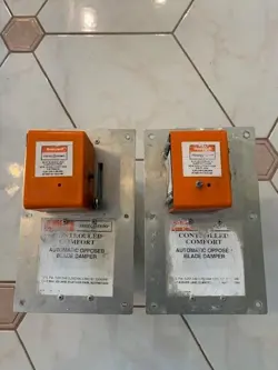TWO HONEYWELL TROL-A-TEMP BLADE DAMPERS AOBD