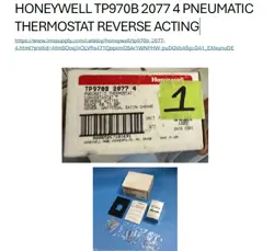 HONEYWELL TP970B 2077 4 PNEUMATIC THERMOSTAT NEW